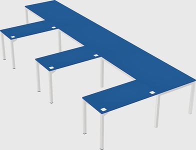 L-shaped desk