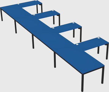 L-shaped desk