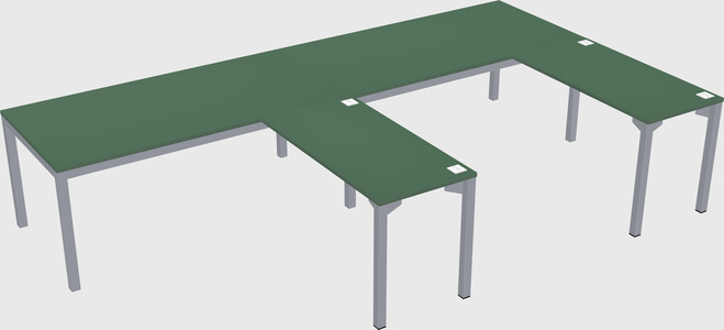 L-shaped desk