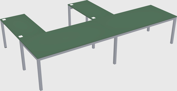 L-shaped desk