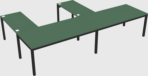 L-shaped desk