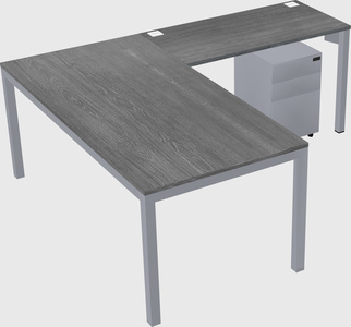 L-shaped desk