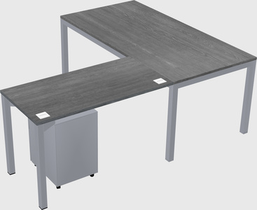 L-shaped desk