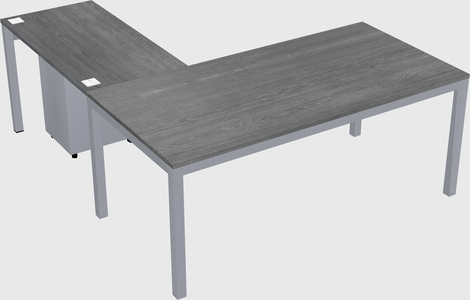 L-shaped desk