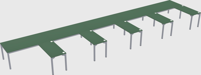 L-shaped desk