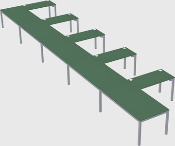 L-shaped desk