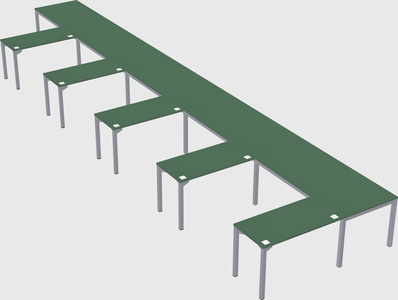 L-shaped desk