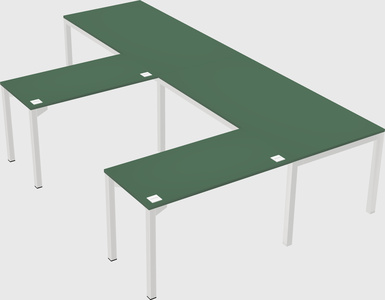 L-shaped desk