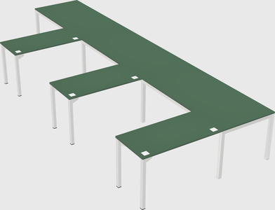L-shaped desk