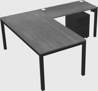 L-shaped desk