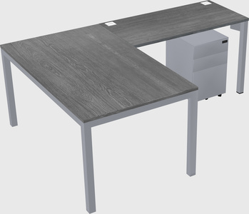 L-shaped desk