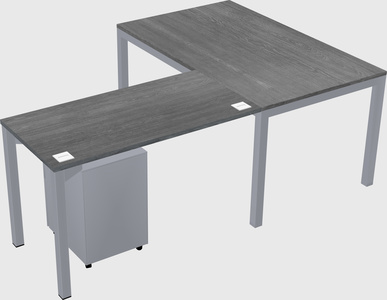 L-shaped desk