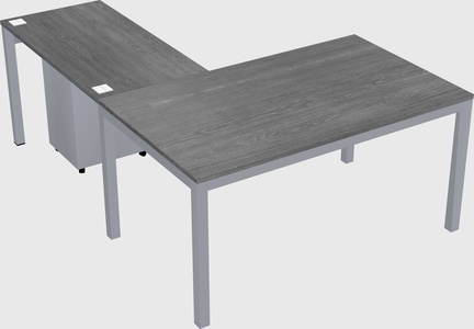L-shaped desk