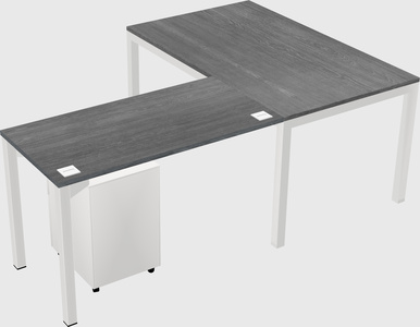 L-shaped desk