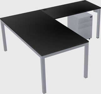 L-shaped desk