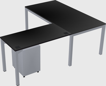 L-shaped desk