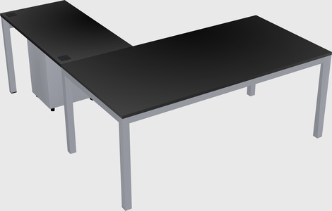 L-shaped desk