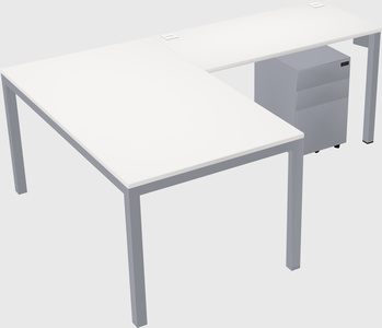 L-shaped desk