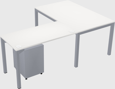 L-shaped desk