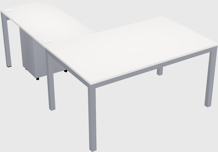 L-shaped desk