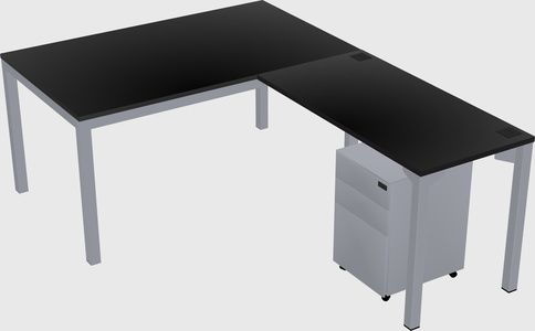 L-shaped desk