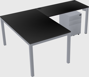 L-shaped desk