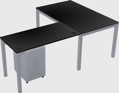 L-shaped desk