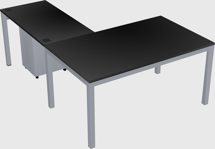 L-shaped desk