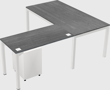 L-shaped desk