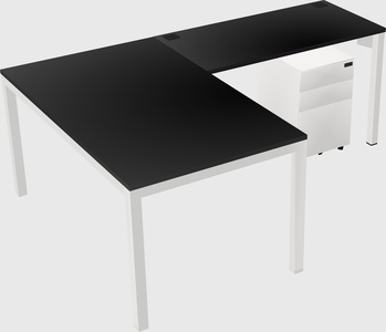 L-shaped desk
