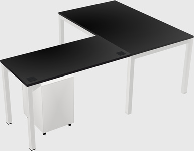 L-shaped desk