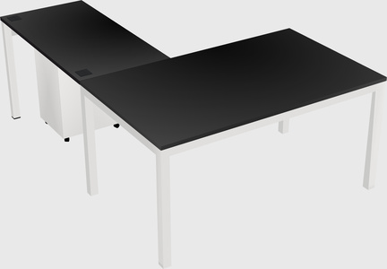 L-shaped desk
