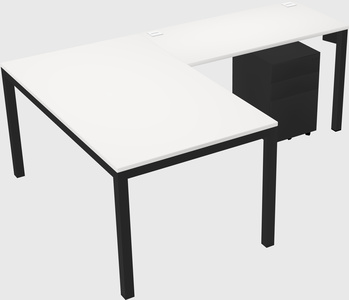 L-shaped desk