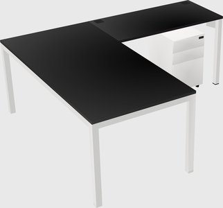 L-shaped desk