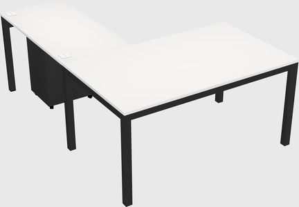 L-shaped desk
