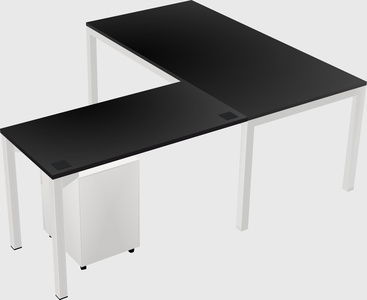 L-shaped desk