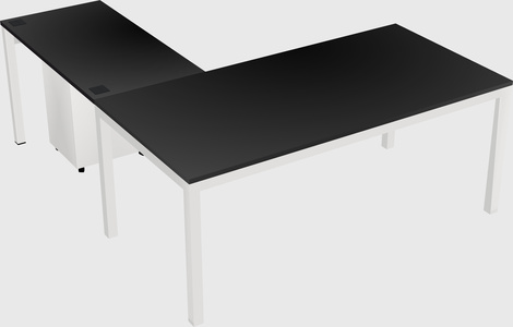 L-shaped desk
