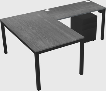 L-shaped desk