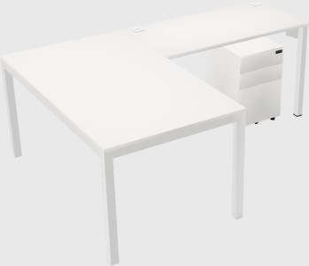 L-shaped desk