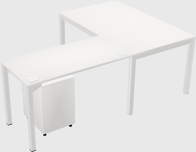 L-shaped desk
