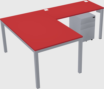 L-shaped desk