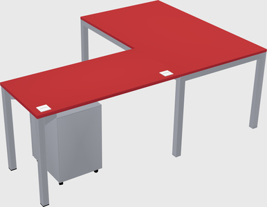 L-shaped desk