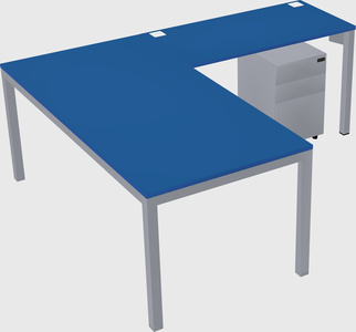 L-shaped desk