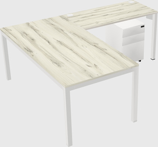 L-shaped desk
