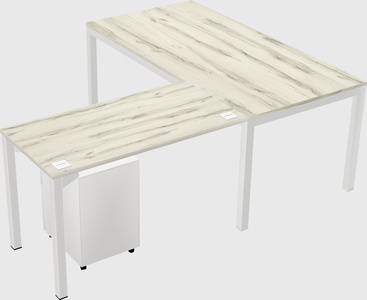 L-shaped desk