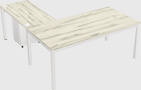 L-shaped desk