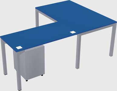 L-shaped desk