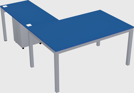 L-shaped desk