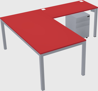 L-shaped desk