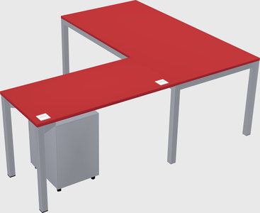 L-shaped desk
